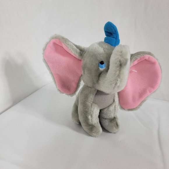Vintage Disneyland Walt Disney World Dumbo Elephant 8" Plush Stuffed Animal Toy - Picture 2 of 9